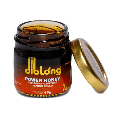 DIBLONG Miere afrodisiac premium concentrat POWER HONEY, pentru cresterea libidoului, potenta, erectie, ejaculare precoce, Unisex, 100% natural, 43 gr - honey - 43